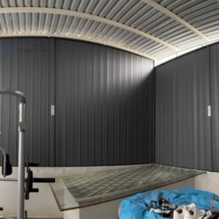 Cửa xếp lá nhôm ban công đẹp hiện đại