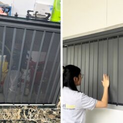 Cửa xếp lá nhôm tủ bếp cao cấp tại Eurotechvietnam