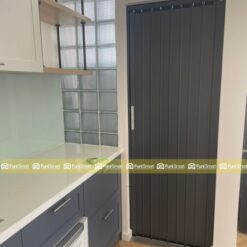Cửa xếp lá nhôm lá đặc lô gia tại Eurotechvietnam