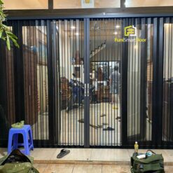 Cửa xếp lá nhôm hệ 68 | Bền chắc theo năm tháng