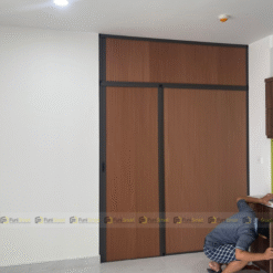 Vách ngăn tổ ong màu vân gỗ