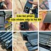 Chi tiết các bộ phận linh kiện của cửa nhôm xếp lá hệ 68
