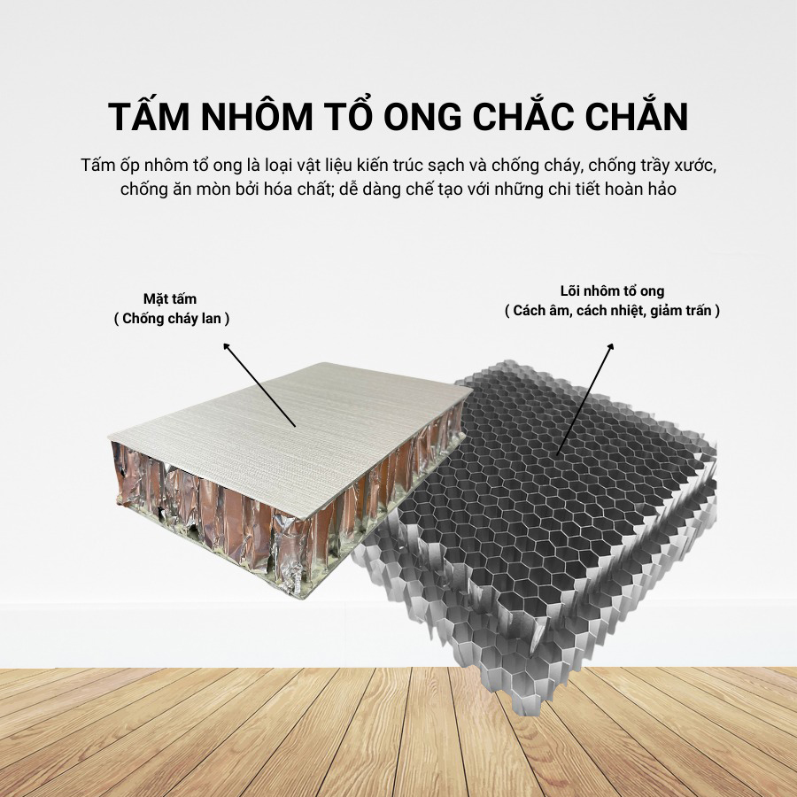 Độ bền nhiệt và chống cháy của tấm nhôm tổ ong