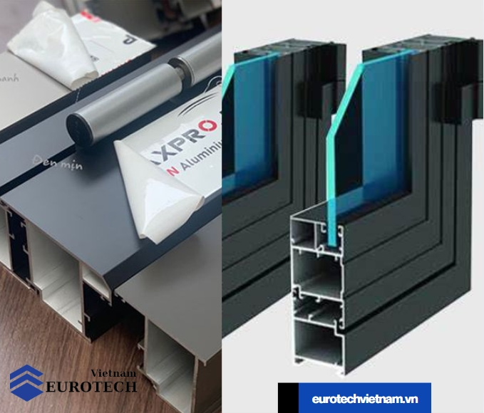 thanh nhôm cửa xếp trượt